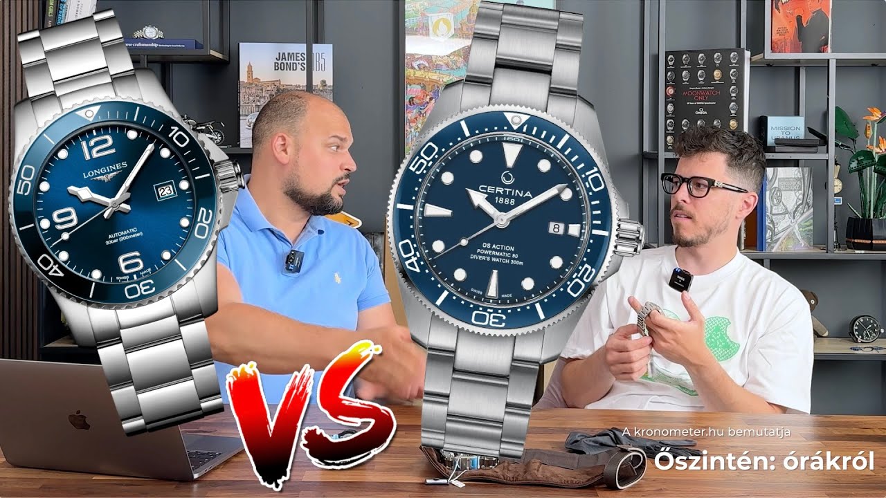 MELYIKET? 400ezres Certina DS VS. Longines Hydroconquest 700ezerért +ÓP2 I Őszintén: Órákról