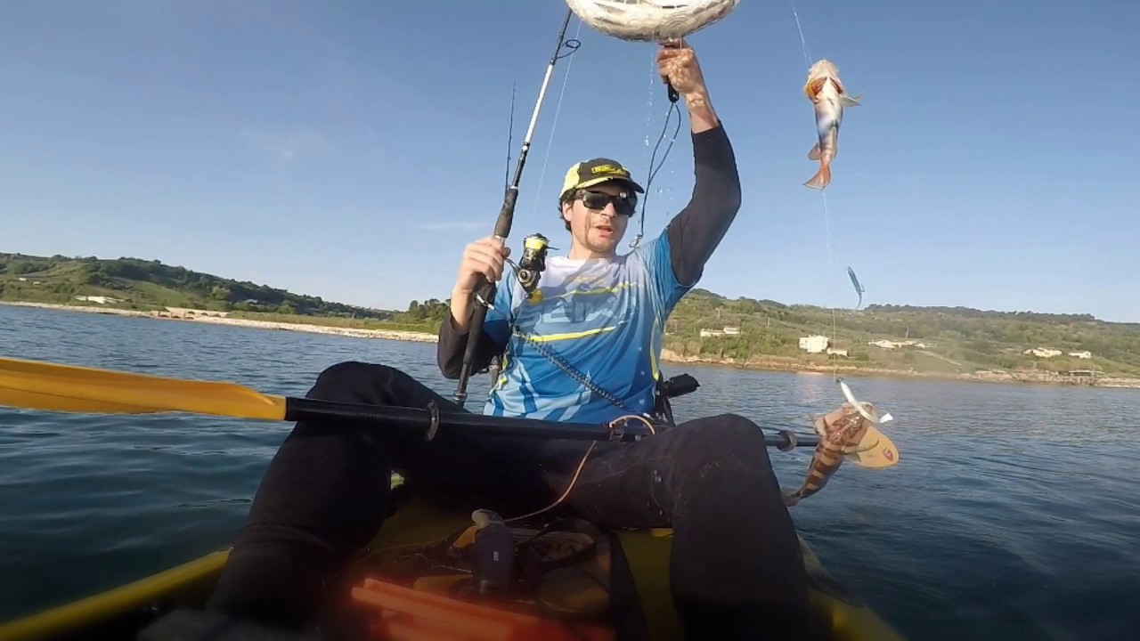 MONTATURA DA TRAINA COSTIERA IN KAYAK (E BARCA) CON ARTIFICIALI PER SPIGOLE