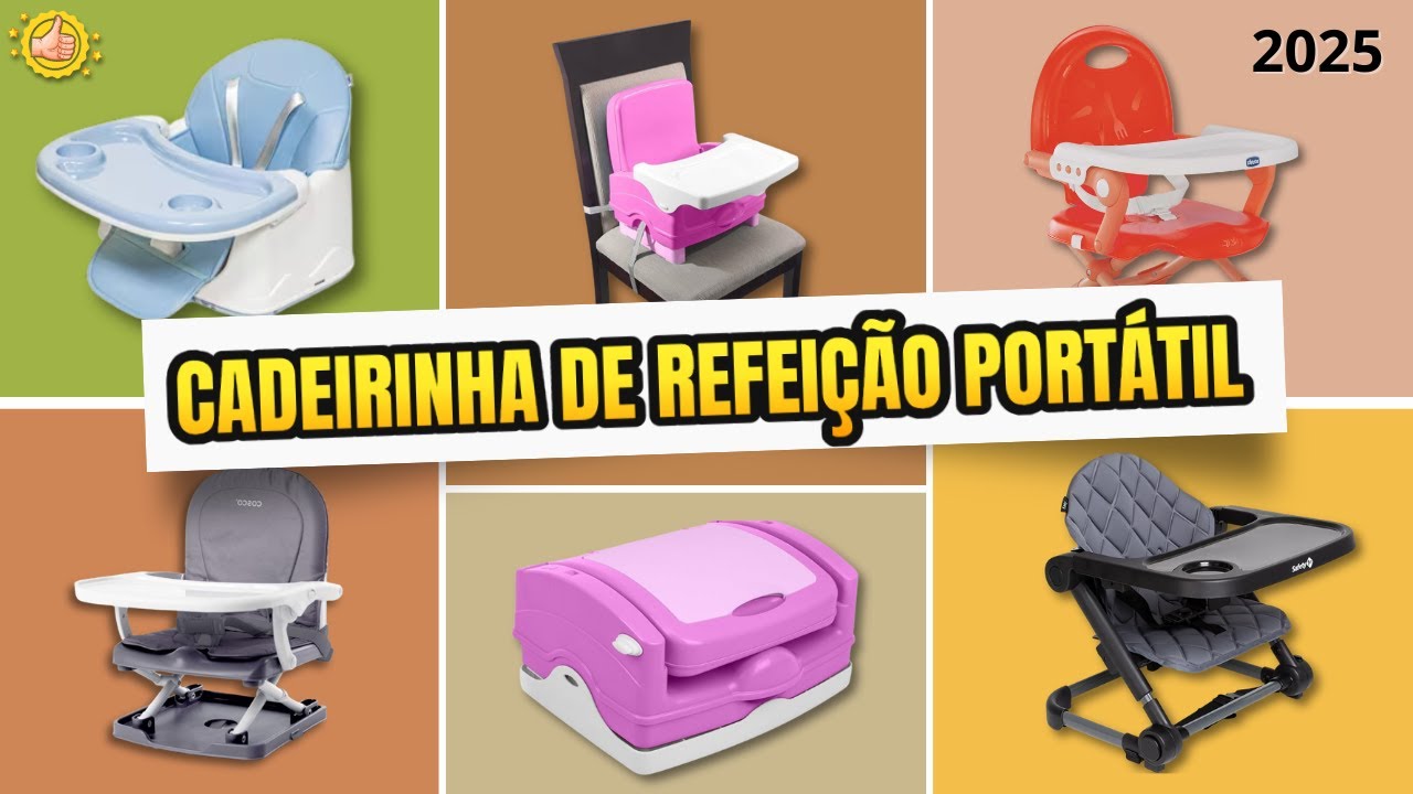 Qual é a MELHOR CADEIRINHA DE ALIMENTAÇÃO PORTÁTIL de 2025?Top 5 MELHORES pra não ter dor de cabeça!