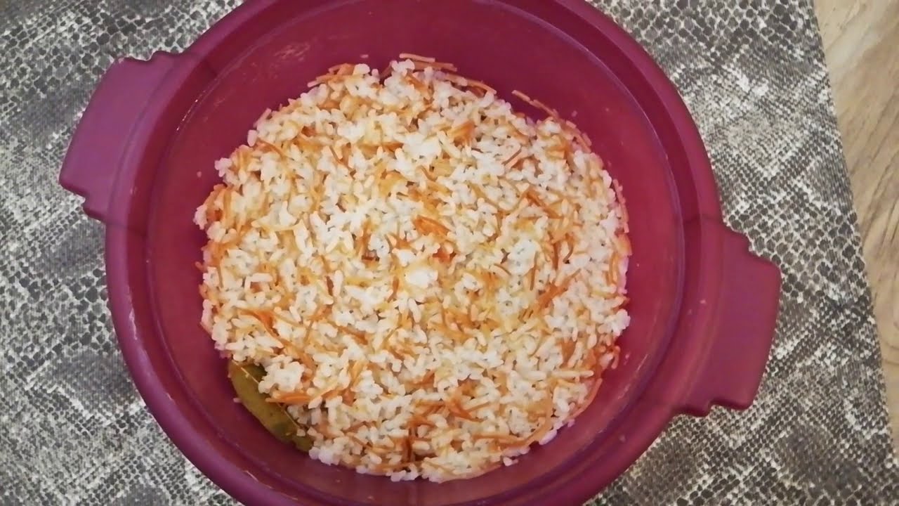 أرز بالشعرية بطريقة صحية في الميكروويف Rice in the microwave