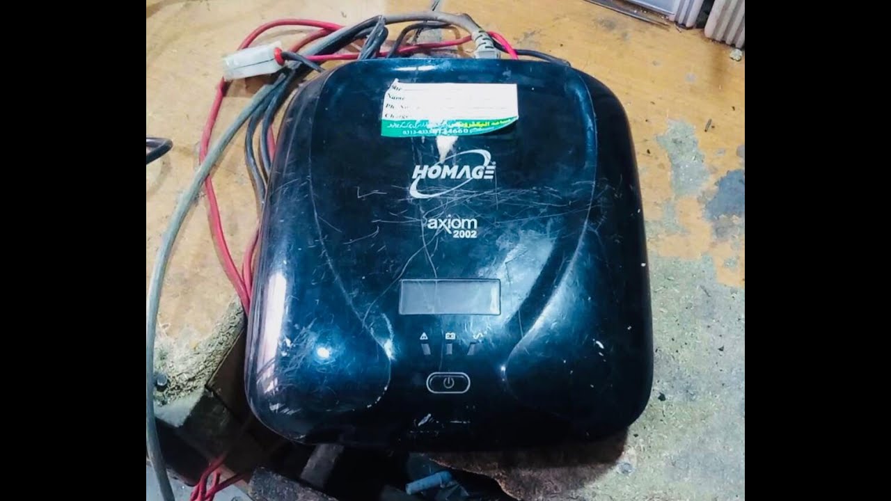 Homage axiom 2002 model UPS charging issue how to fix very easy HD video