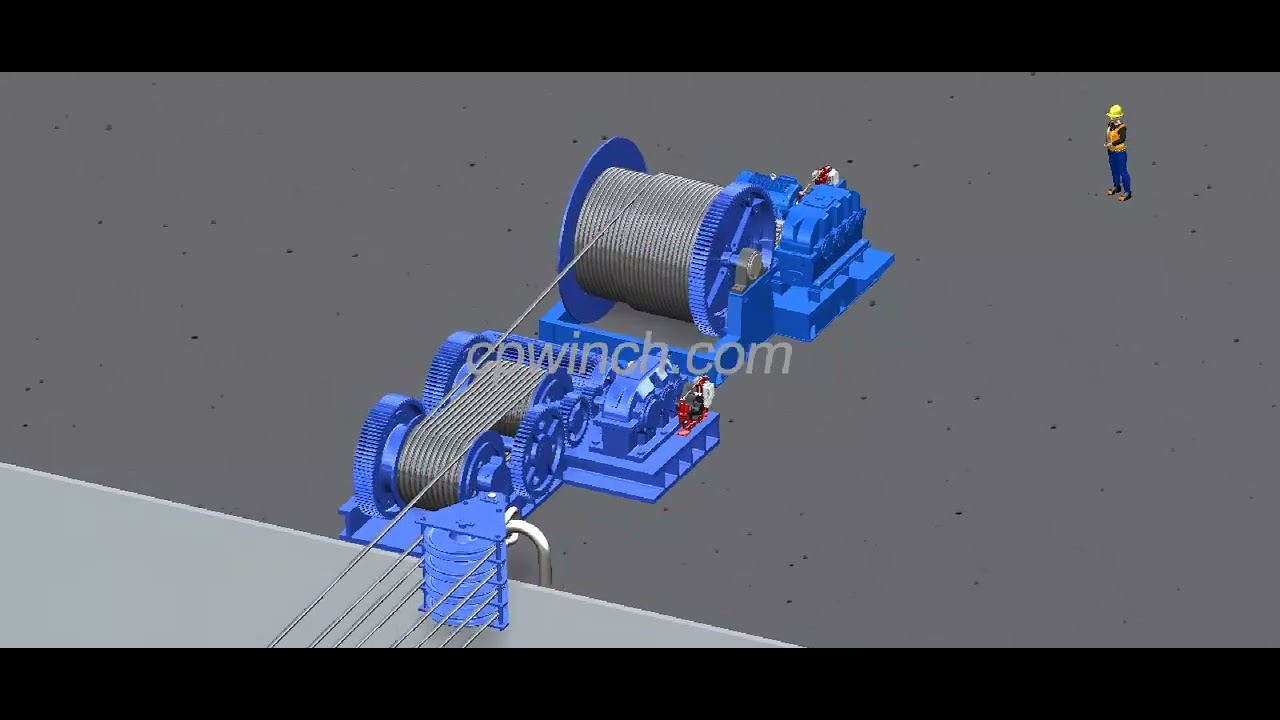How slipway winch and mairne towing winch work?