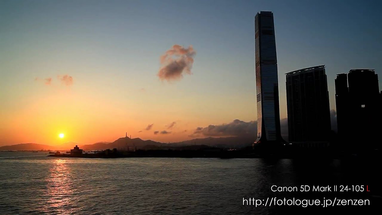 Hong Kong Harbour City Sunset By zenzen