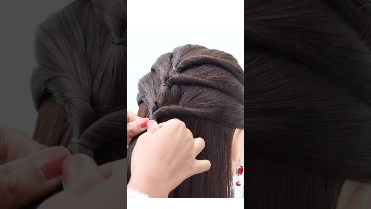Easy & quick hairstyle for wedding #openhairstyle #hairstyle