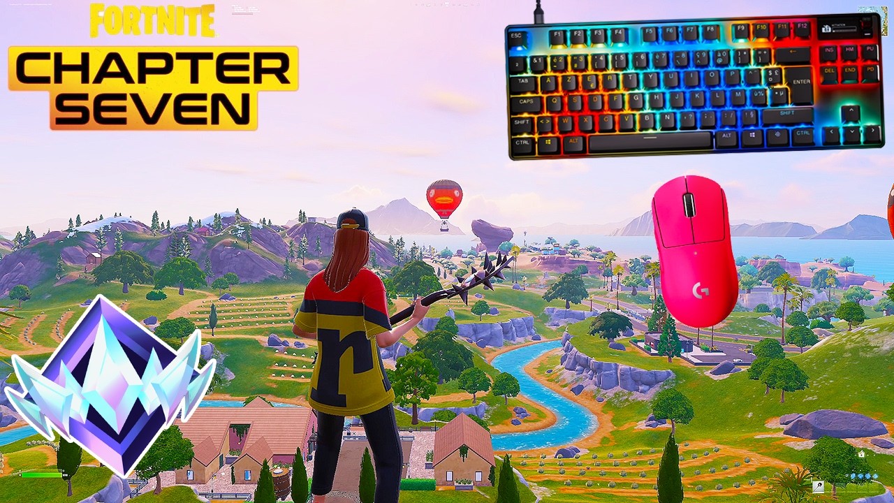 SteelSeries Apex Pro TKL ASMR 😴 Unreal Ranked 🏆Satisfying Keyboard Fortnite 540 FPS 4K