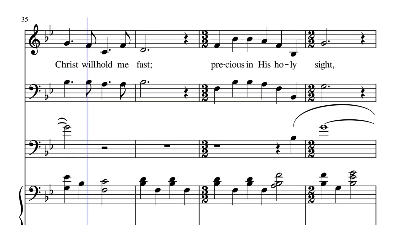He Will Hold Me Fast-Choral Arr.