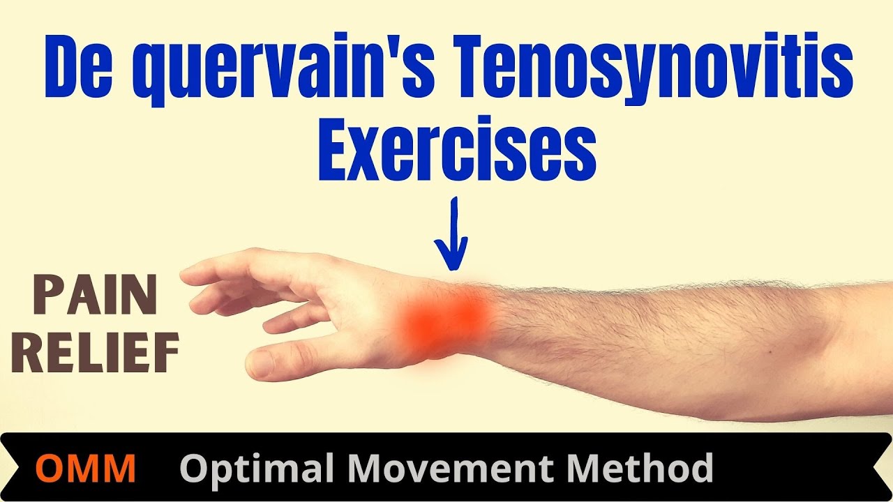 De quervains Tenosynovitis | Relieve wrist & thumb pain