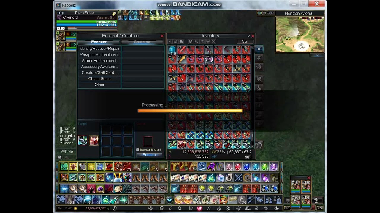 Rappelz +20 enchantment event  first impression.  +20 basma eventi ilk izlenimler