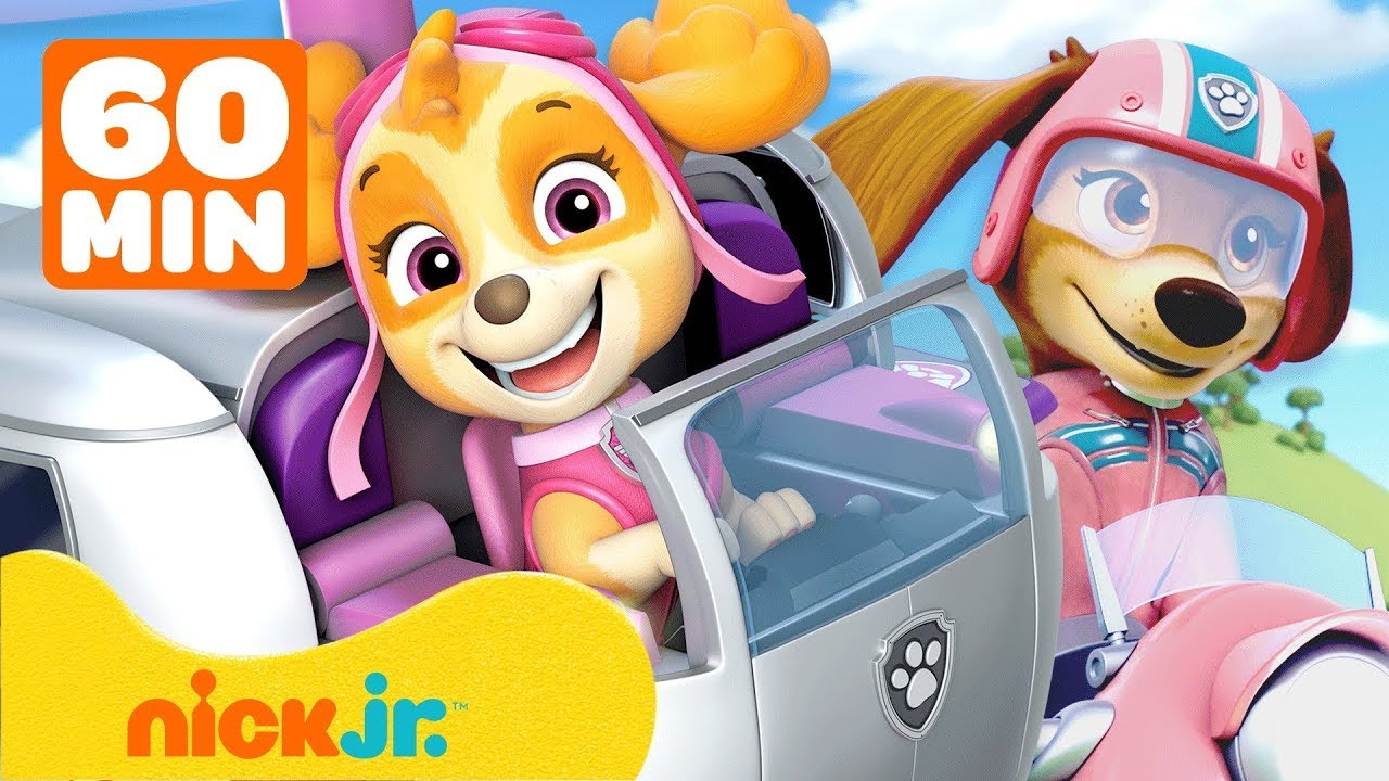 Patrulha Canina | Resgates Poderosos das Garotas! com Skye, Everest e Liberty | Nick Jr.