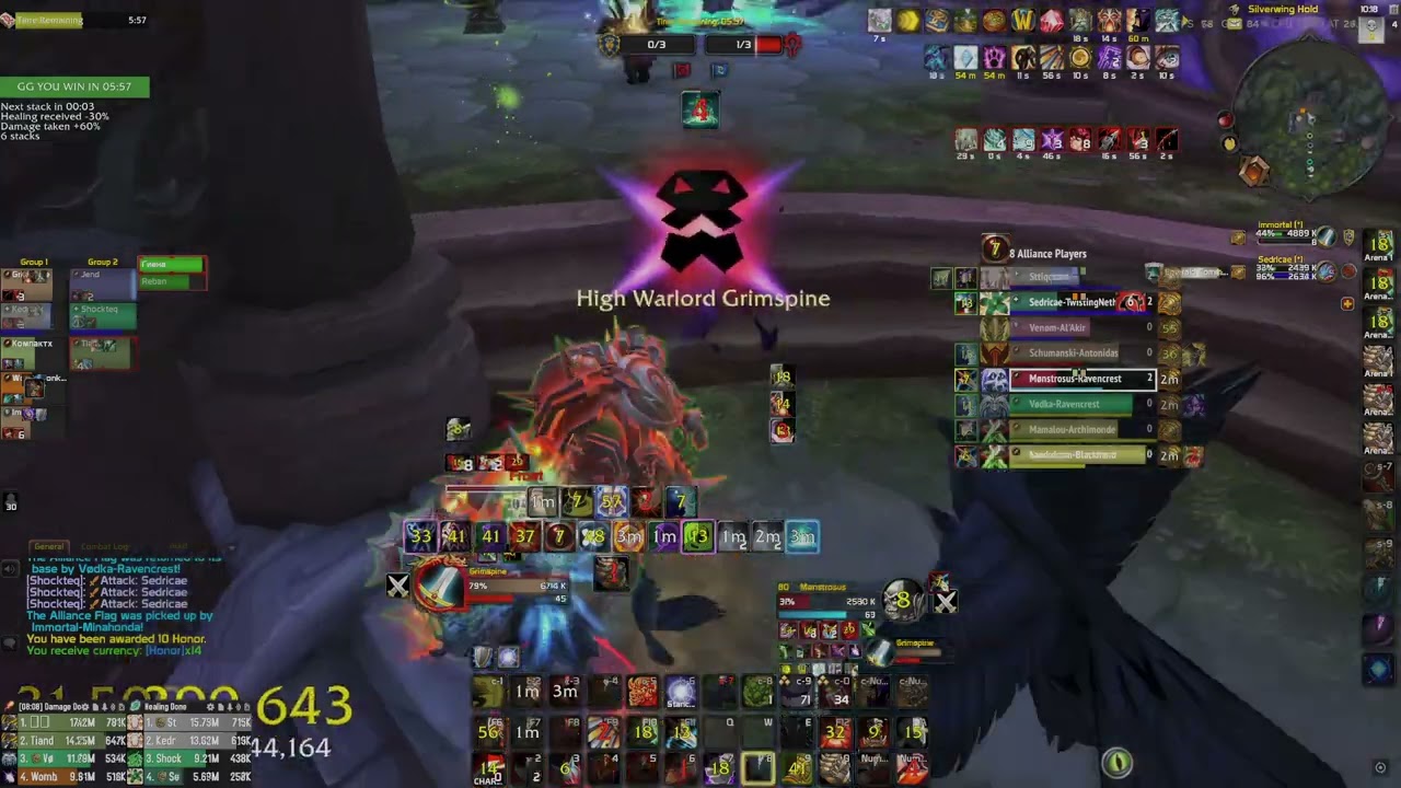 Fury Warrior Battleground Blitz 2550 CR PVP
