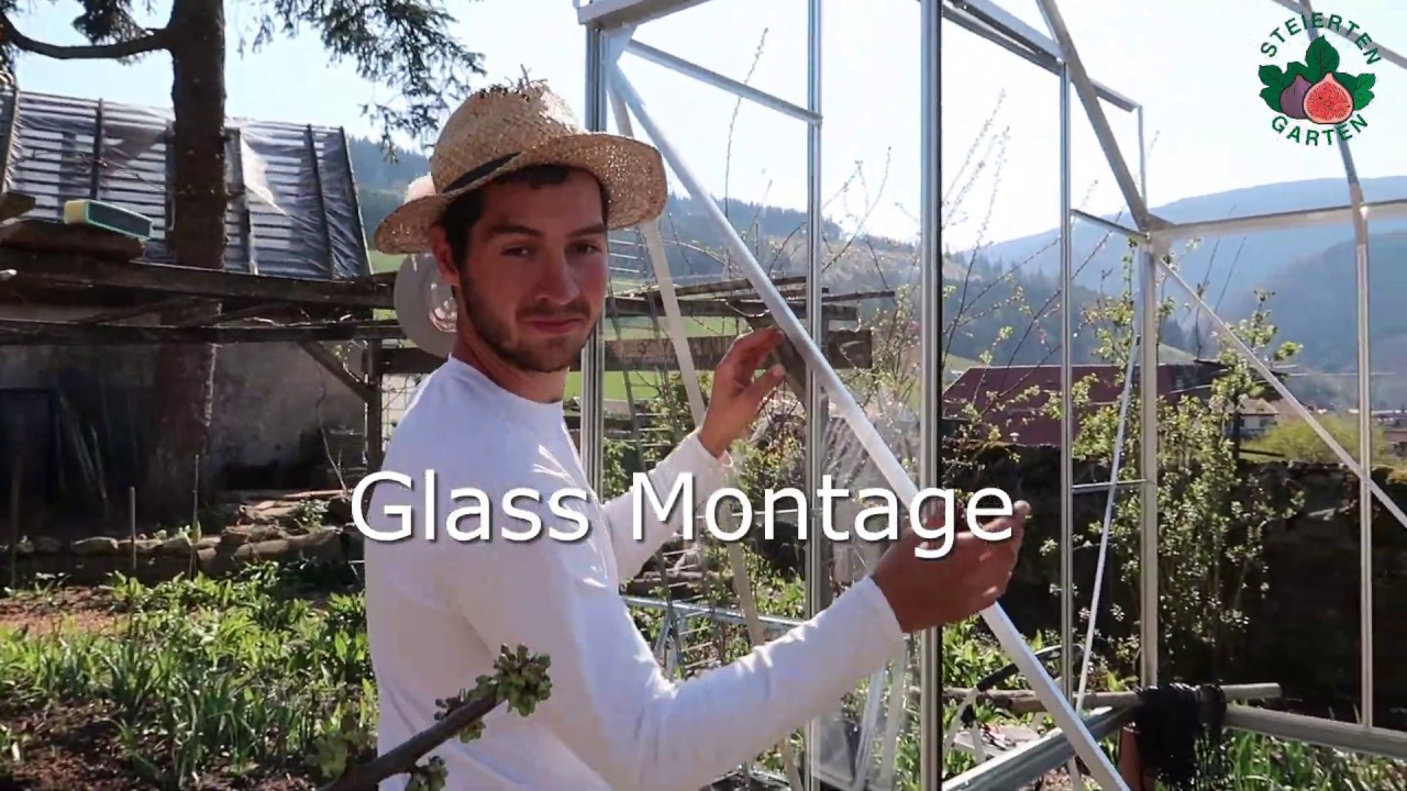 Glasgewächshaus Montage - Teil 3