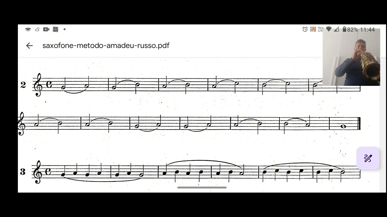 Sax Soprano Método Amadeu Russo Lição 2 