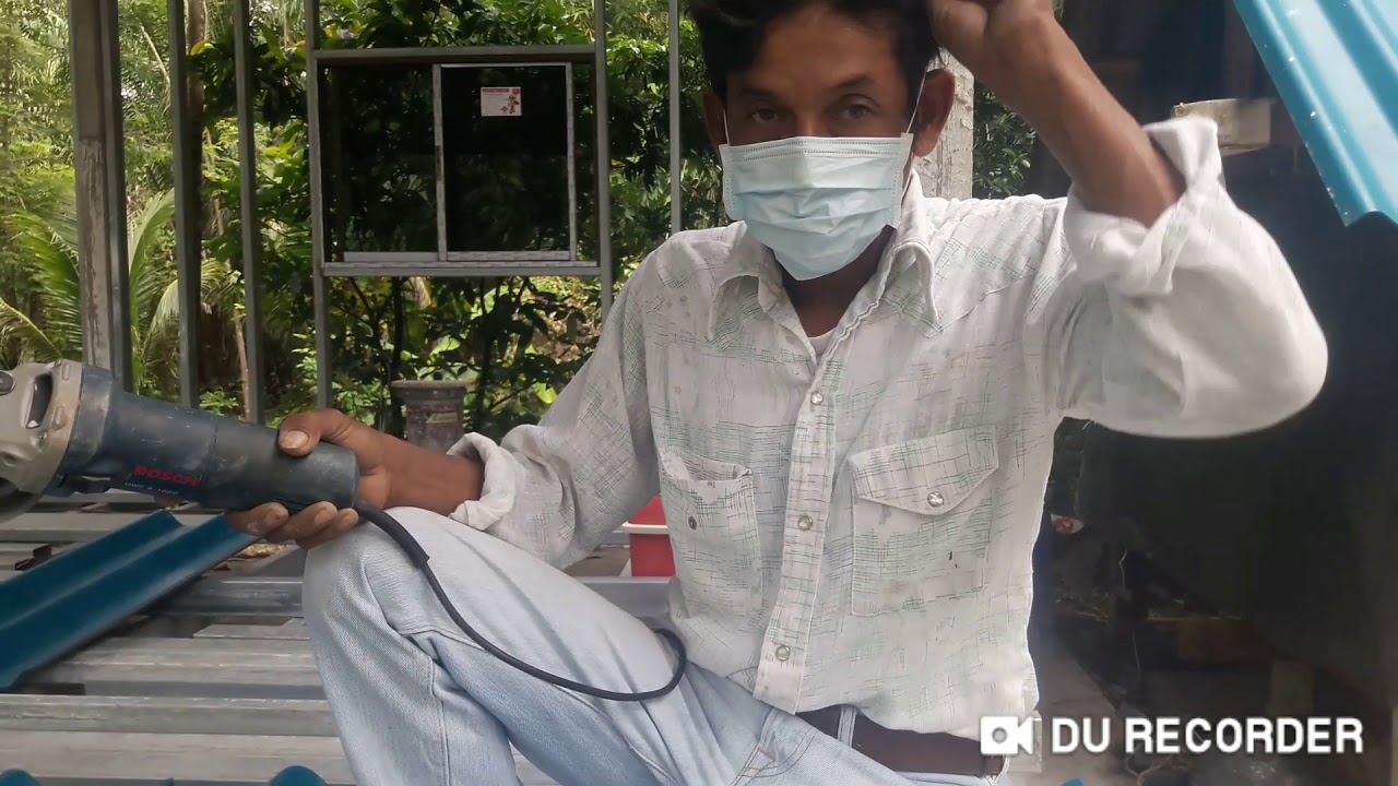 วิธีตัดมุมกระเบื้องลอนคู่ หลังคารั่วแก้ได้