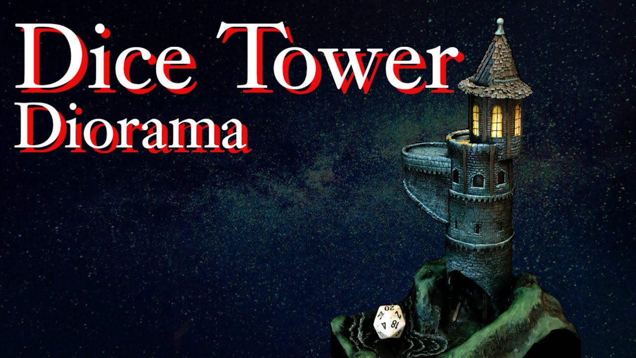 Ruined Dice Tower Diorama