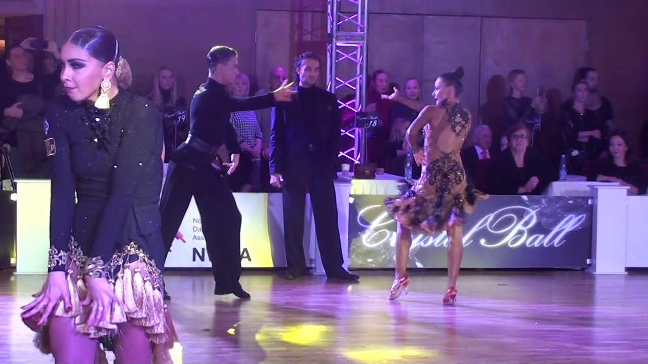 Pavlov Nikita & Sharanova Ekaterina Samba 1/4 Amateur Latin Crystall Ball 2018