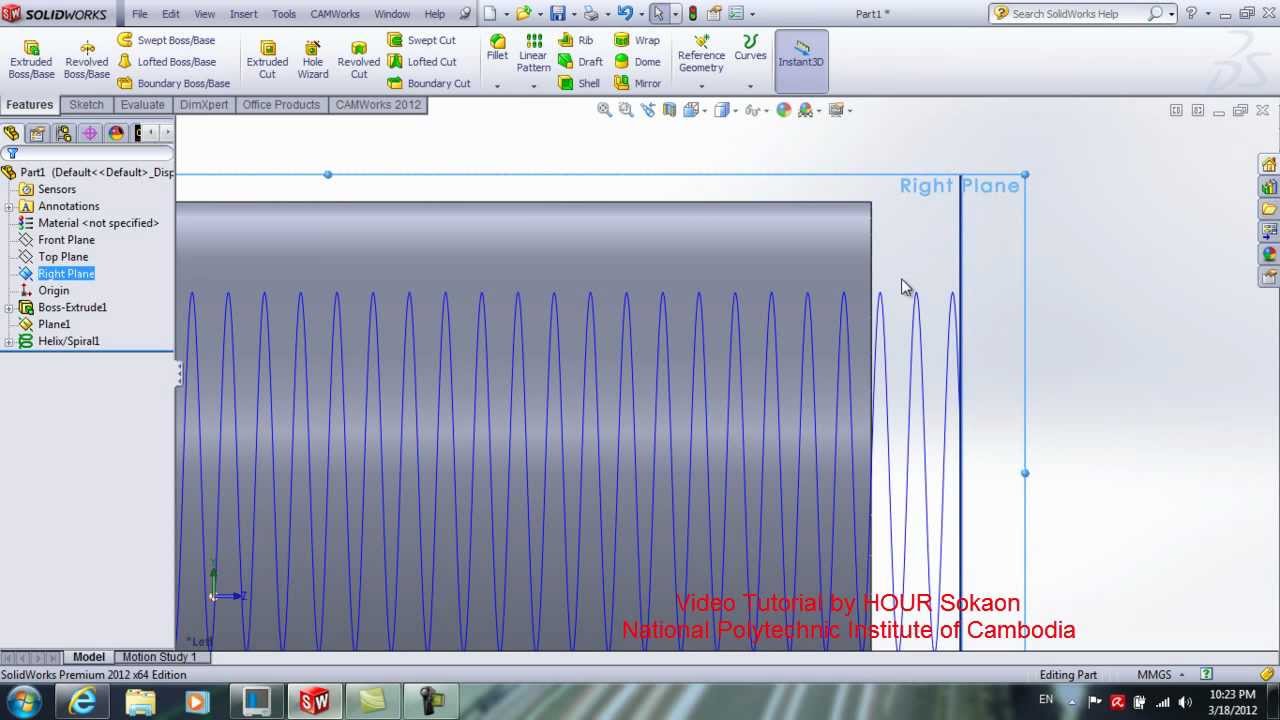 Internal Thread with SolidWorks
