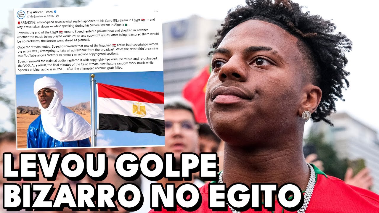 UM DOS MAIORES STREAMERS DO MUNDO LEVOU GOLPE BIZARRO NO EGITO!