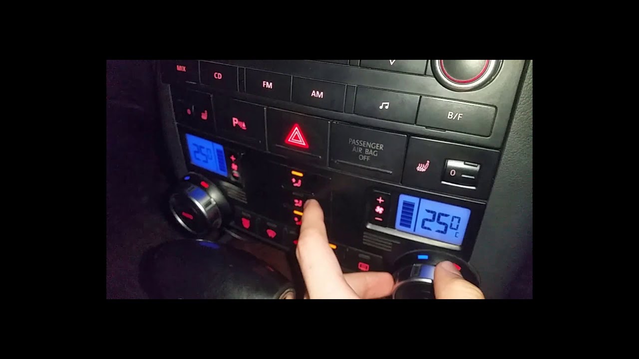 Устройство климата (печки) в Vw Touareg 1 2002-2010г