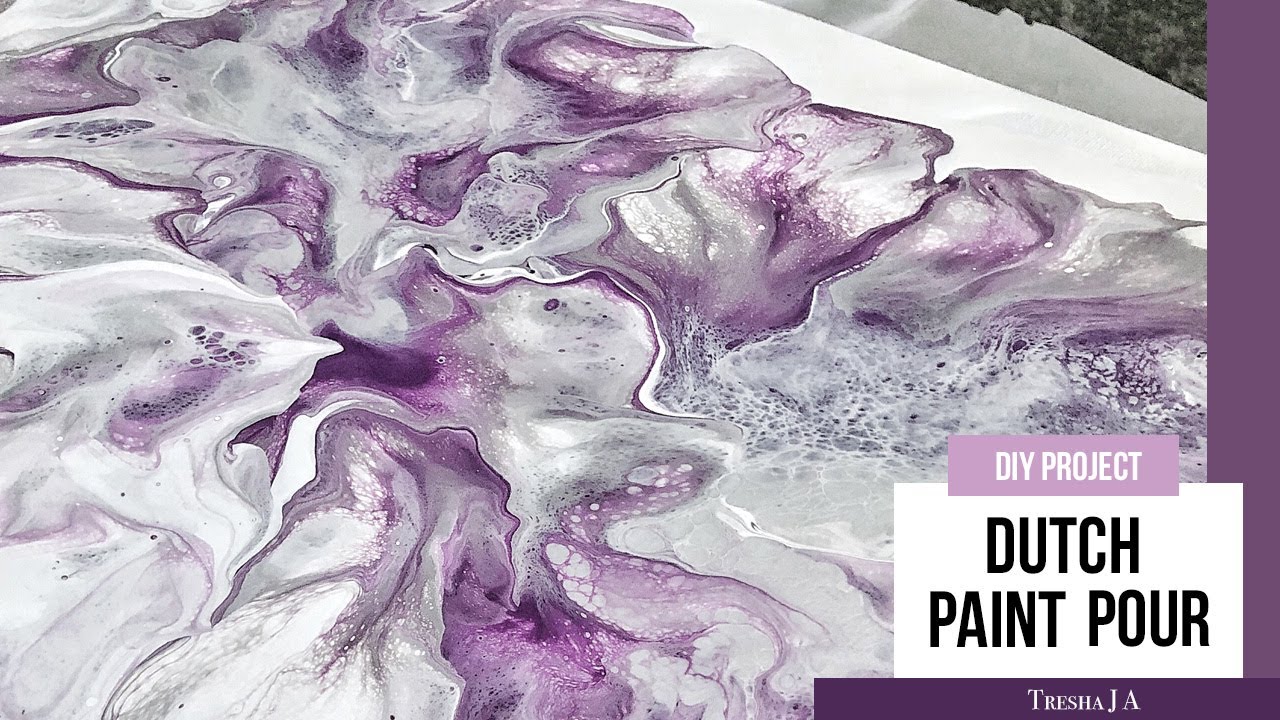 DIY Dutch Paint Pour - Abstract Fluid Art - Wall Decor Ideas