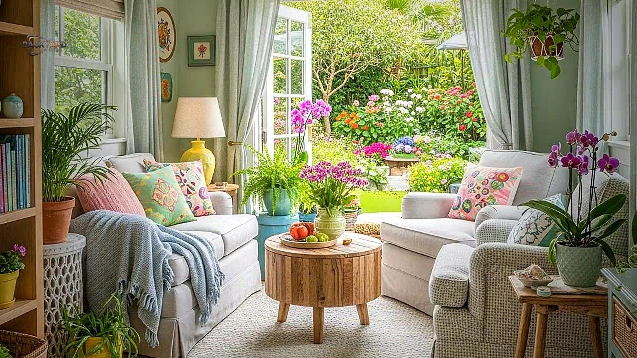 🔴 24/7 Live Sleep: Cottage Garden Tropical Ambience