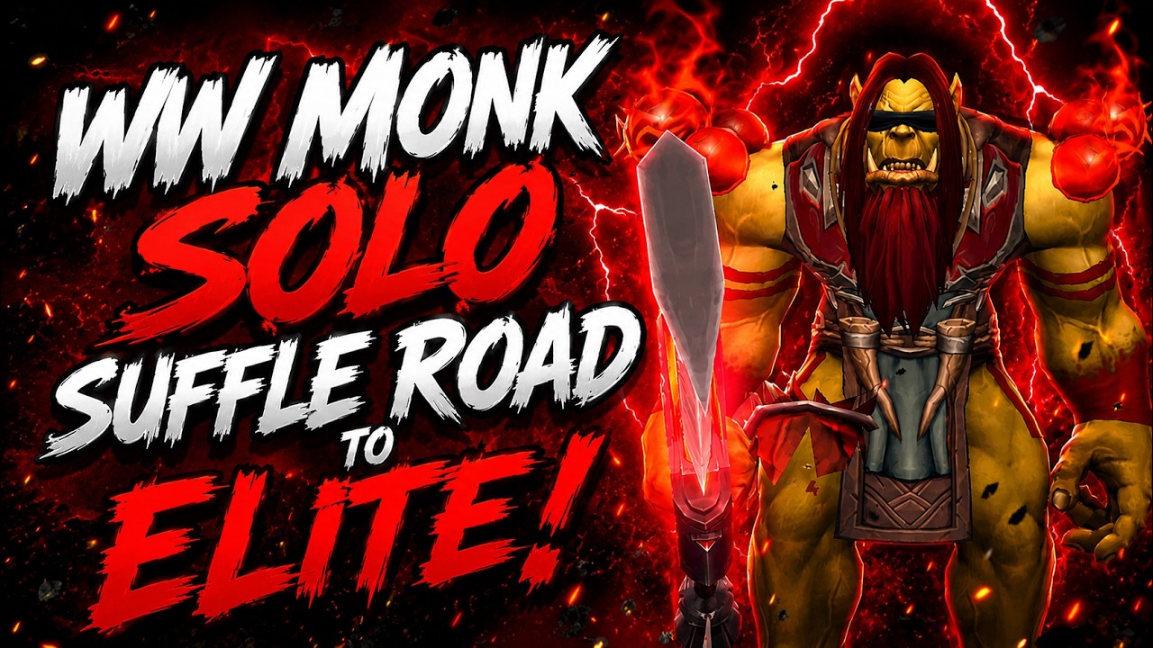 Windwalker Monk Solo Shuffle Road To Elite😈 BUILD  INSANE!