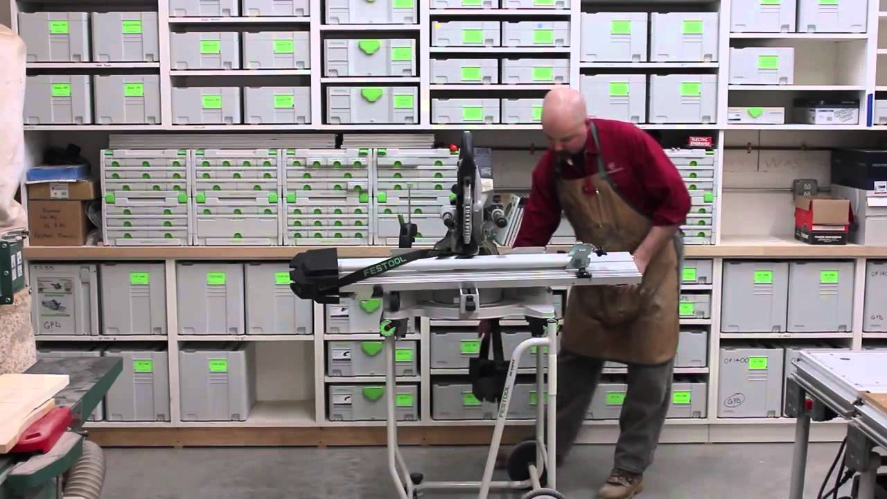 Breaking down Festool Kapex stand for trasport