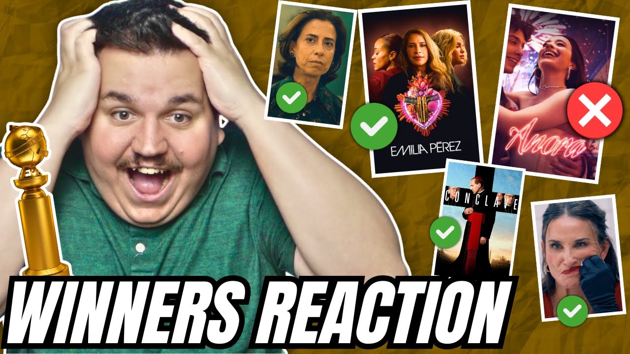 2025 Golden Globes Winners REACTION (BYE ANORA!!!)