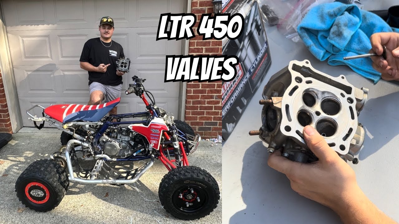 Suzuki LTR450 Valve Lapping and Install