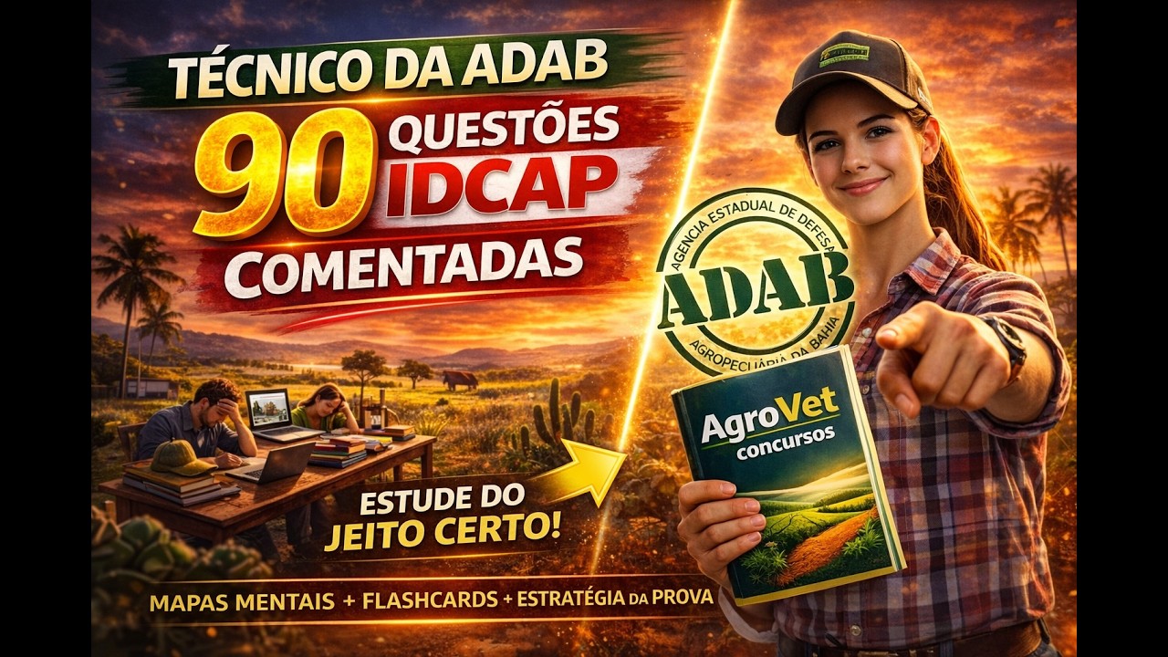 ADAB - Conhec.Específicos - Técnico Agrícola - Como a IDCAP tenta te enganar: Decifrei as pegadinhas