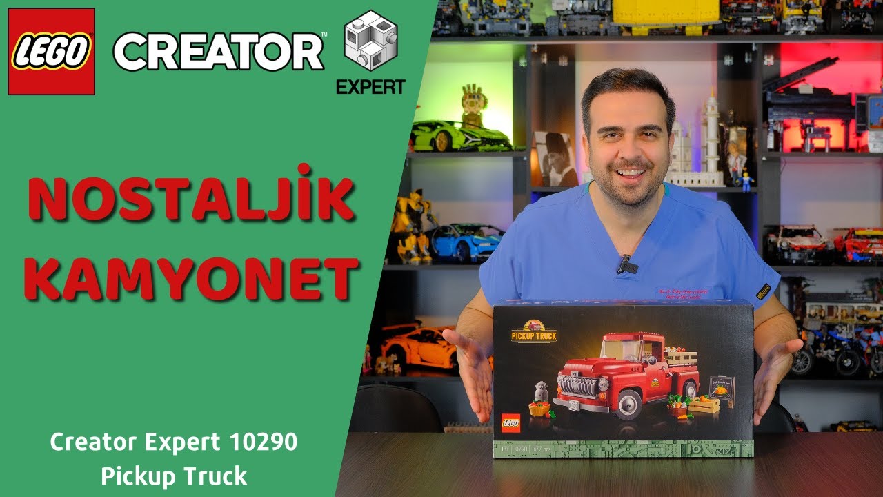 Lego Creator Expert 10290 Pickup Truck Kutu açılışı Yapımı İncelemesi Ve Karşılaştırması