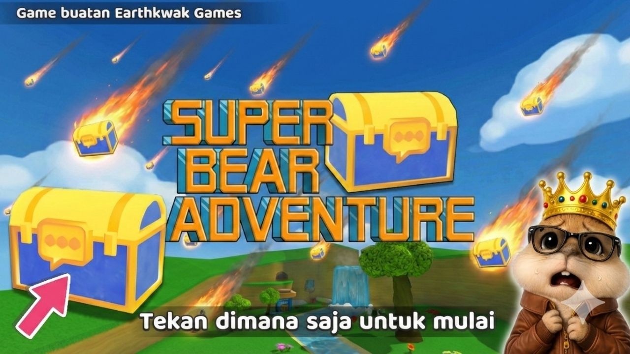 All METEOR Chests With Emotes & Skins Super Bear Adventure Gameplay Walkthrough