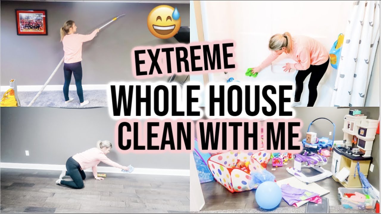 NEW! EXTREME WHOLE HOUSE CLEAN WITH ME 2020 | ALL DAY SPEED CLEANING MOTIVATION | CLEANING ROUTINE