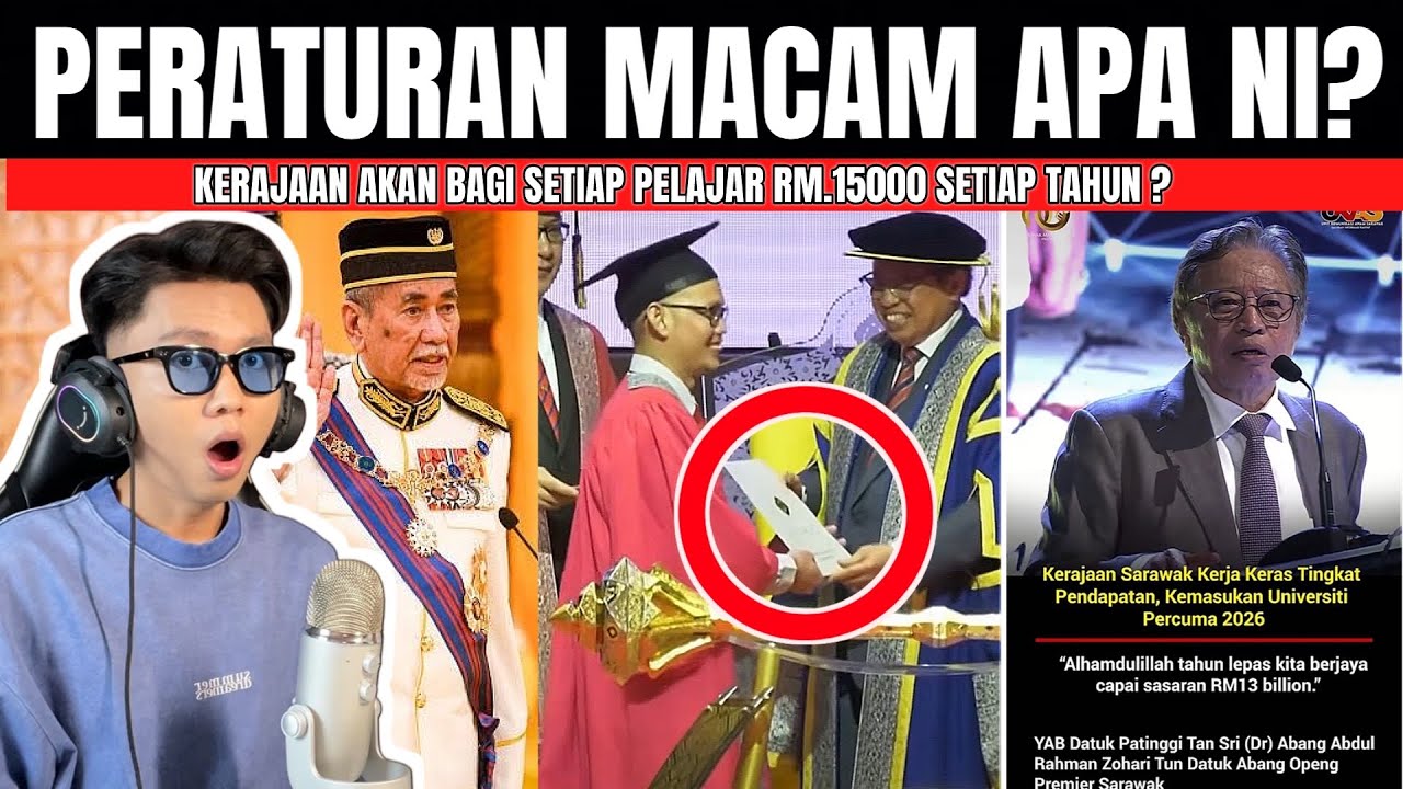 SARAWAK YANG DULU BUKAN YANG SEKARANG ! SIAP BAGI PENDIDIKAN GRATIS MASUK UNIVERSITY !