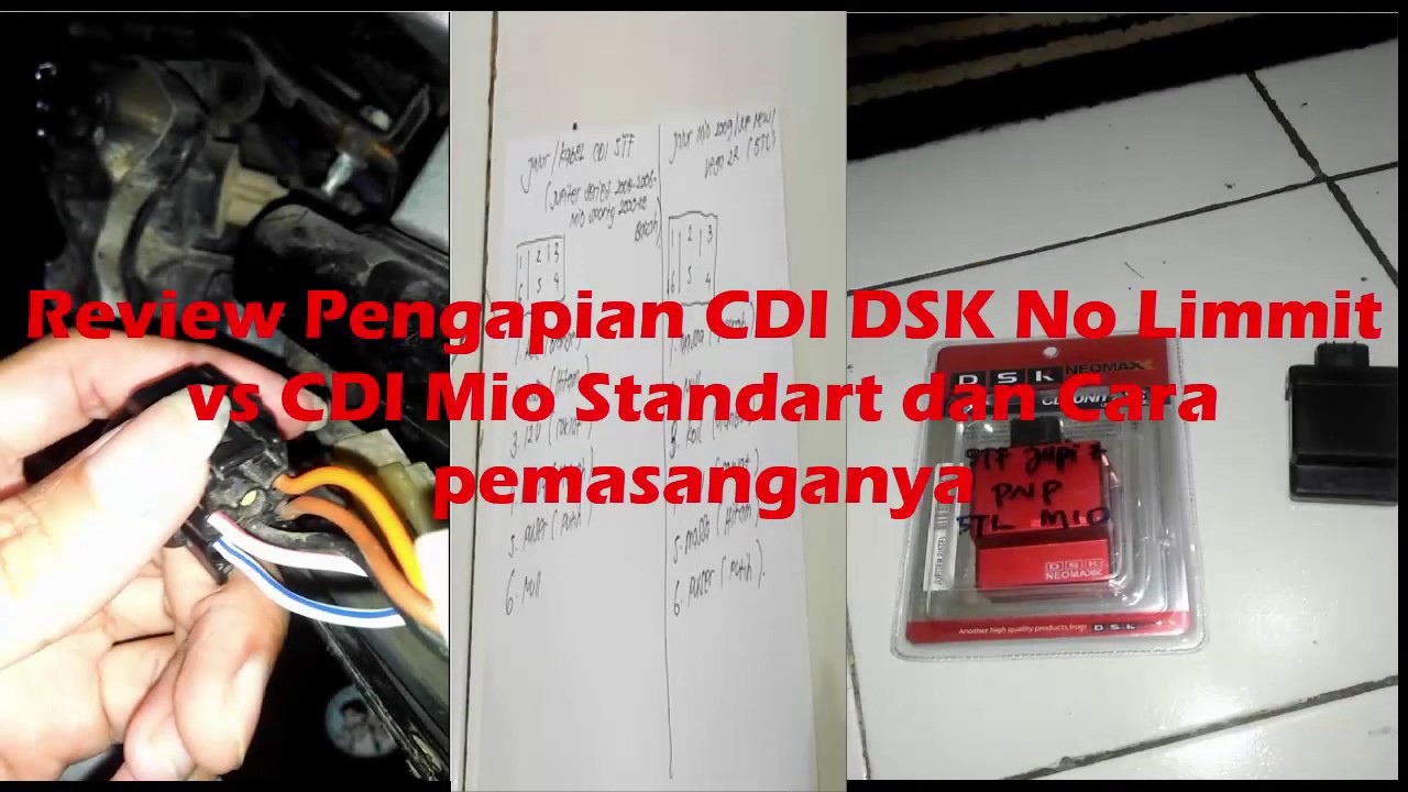 Pemasangan CDI DSK No limit 5tf vs CDI Mio standart || Review pengapian CDI DSK No Limmit 2021