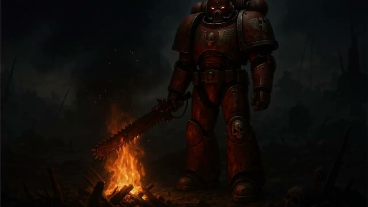 Waarhammer40k Space Marine Campfire Sounds for Sleeping | 10Hrs