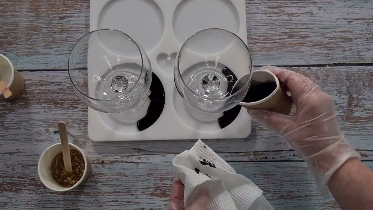 #2343 Как сделать элегантные подставки для винных бокалов из смолы