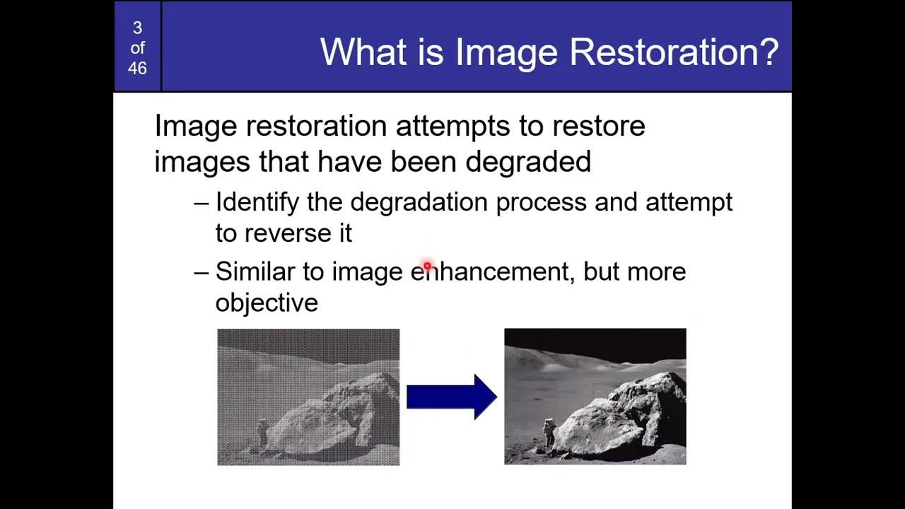 Lecture 7 Image Restoration and Reconstruction - Spatial Filtering