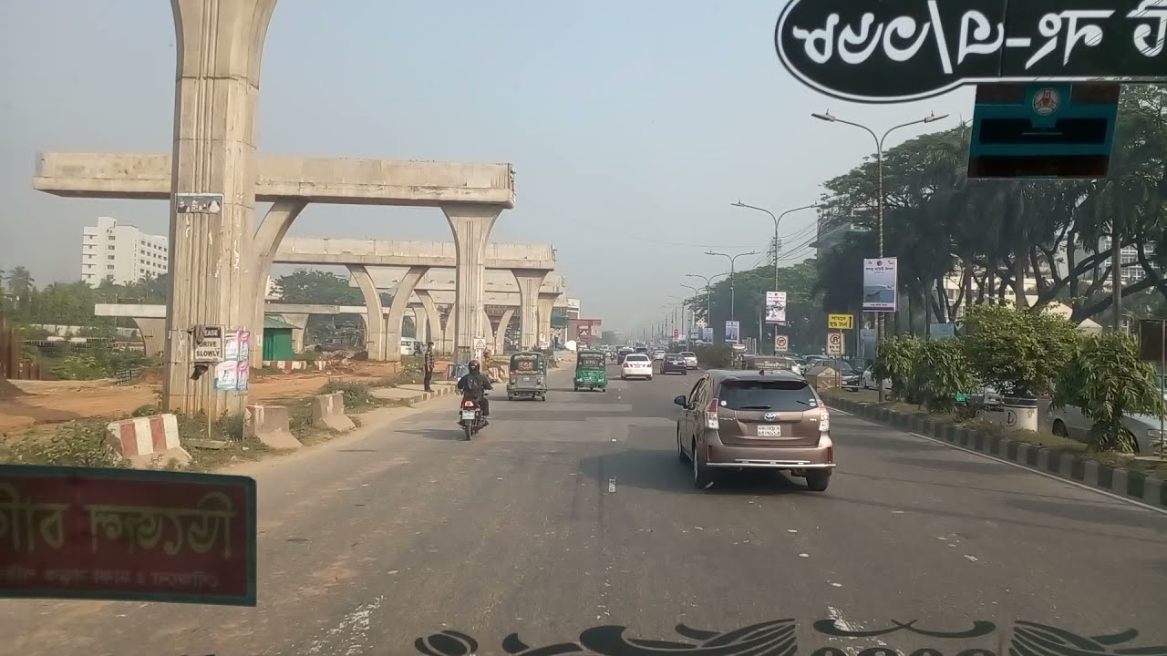 Dhaka City Bus ll Banani to Hazrat Shahjalal International Airport ll Dhaka 🇧🇩
