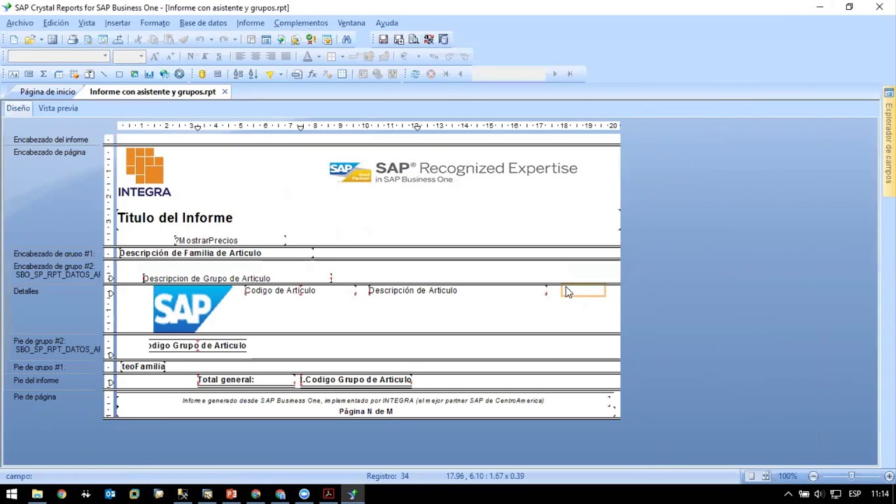 Crystal Reports - Uso de parámetros