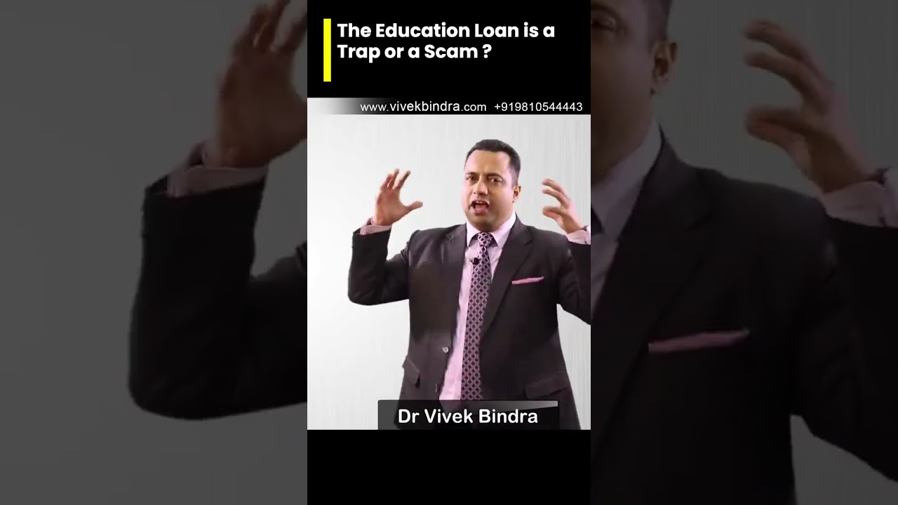 Education loan is a trap ! # 