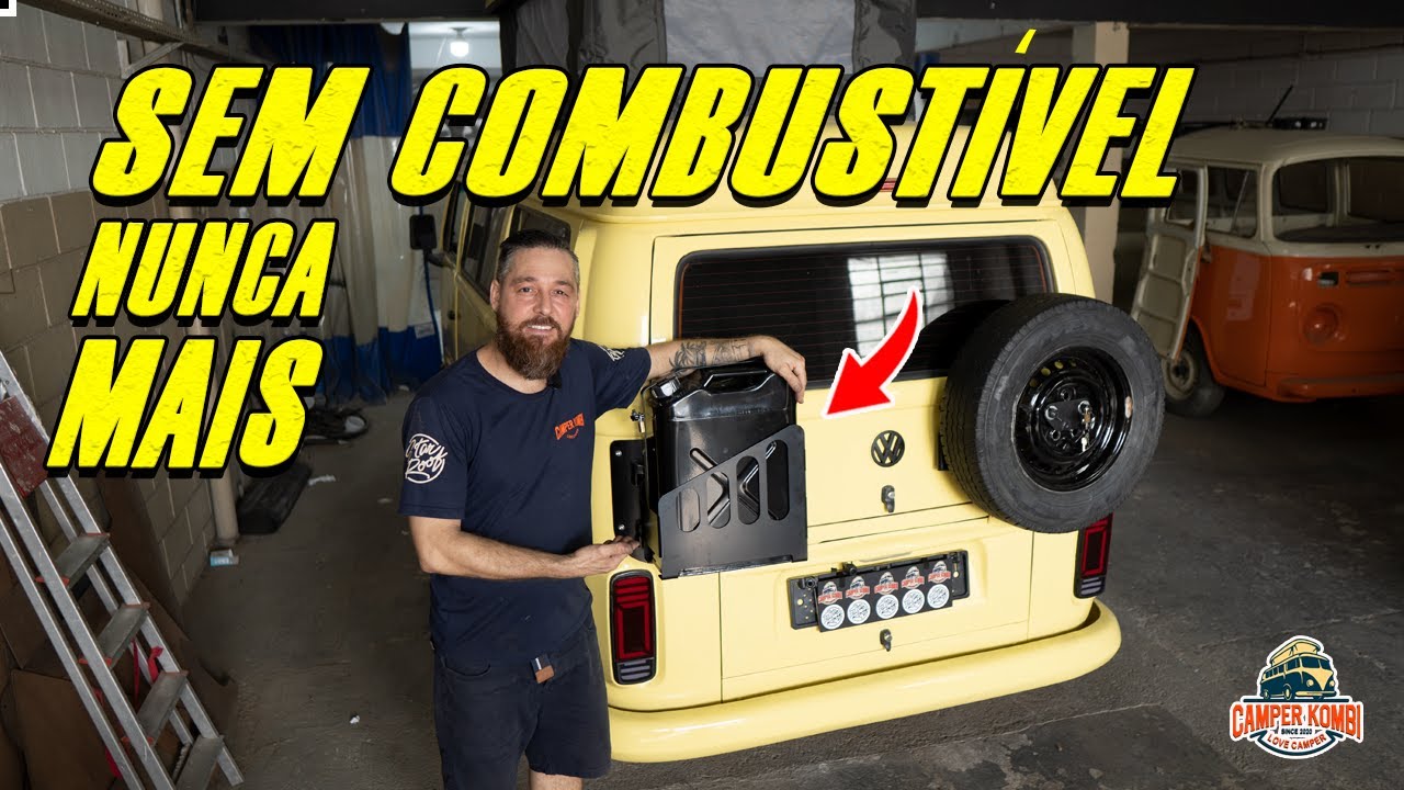 SUPORTE DE GALÃO DE COMBUTÍVEL EXTERNO PARA KOMBI