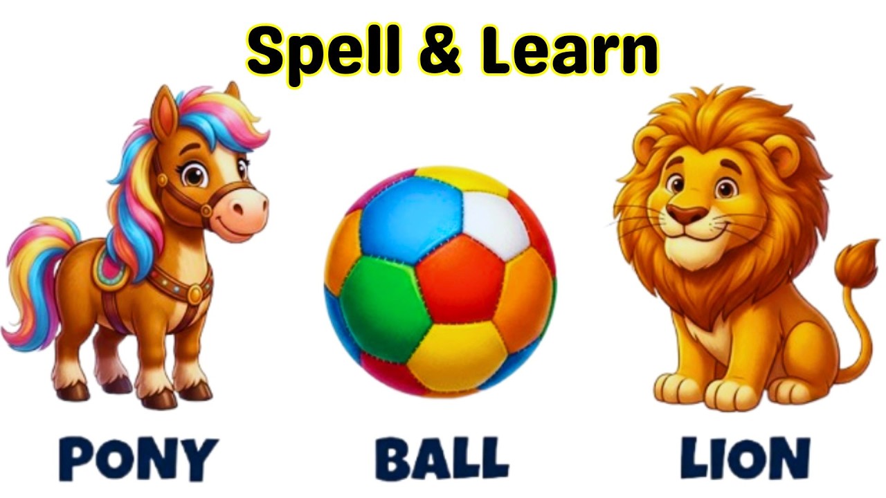 Learn ABCD | Basic English | 4 Letter Words | Toddlers | Reading | Simple Words | ABC Song | Rhymes