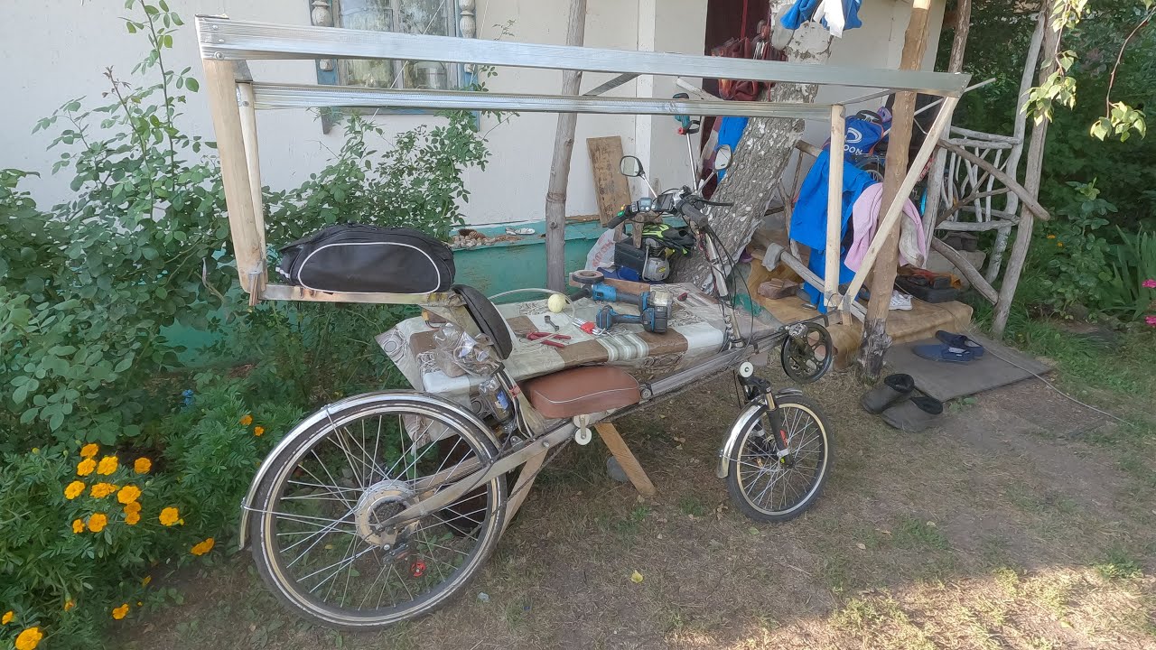 Вело-водный поход. Электровелосипед + САП с электромотором от гироскутера. 2025.