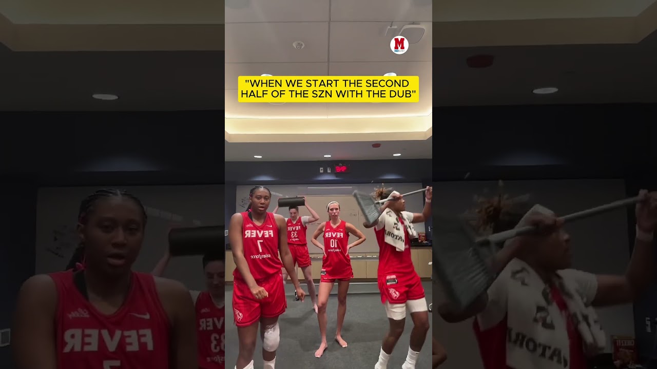 It's all celebration in the Indiana Fever locker room! 🎉🏀🙌 