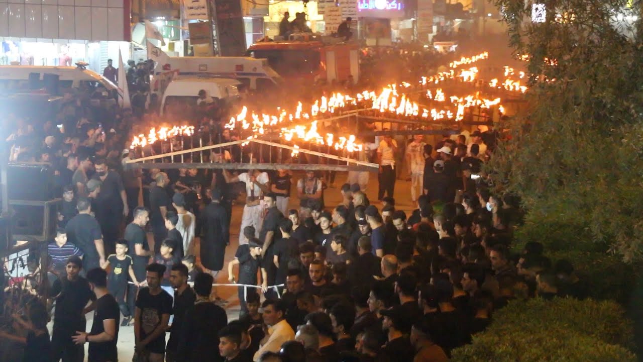 مراسيم ليلة العاشر من محرم في كربلاء الصغيرة / العزيزية
