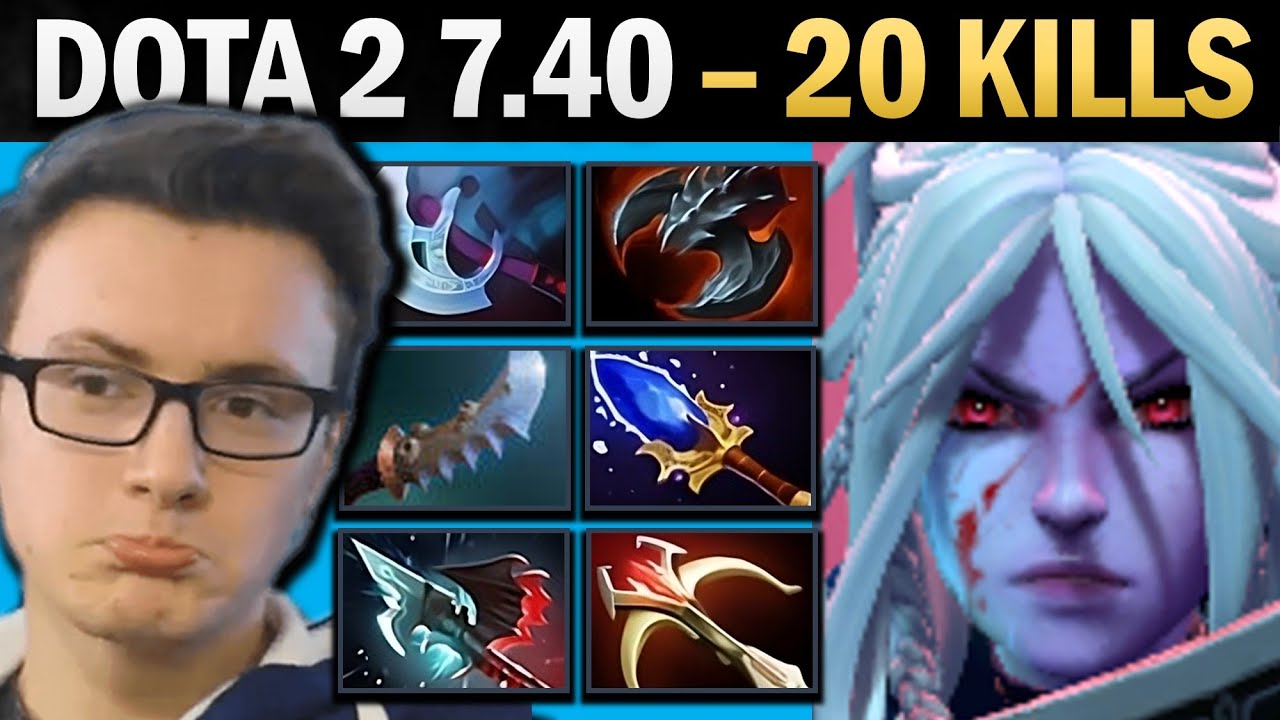 Drow Ranger Pro Carry with 20 Kills and Manta - Dota 7.41
