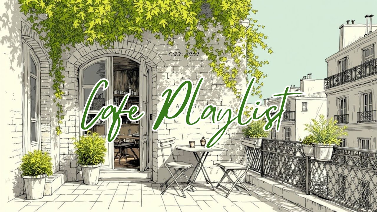 Leafy Morning Jazz Serenade | Vintage Paris Cafe Sunshine Balcony Ambient Cafe Music