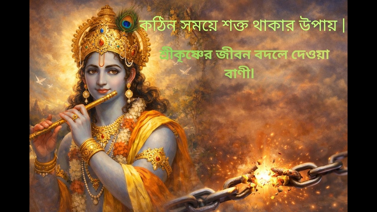 কঠিন সময়ে ভেঙে পড়বেন না | শ্রীকৃষ্ণের অনুপ্রেরণামূলক বাণী | ভগবদ্গীতা শিক্ষা   I #srikrishnabani
