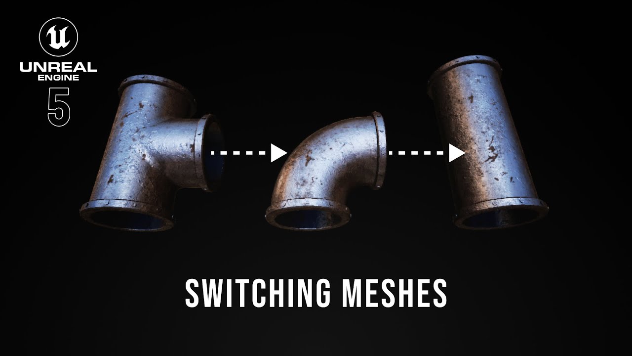 UE5 Tutorial: Switching Meshes (Multiple Meshes in one Object) - Blueprints