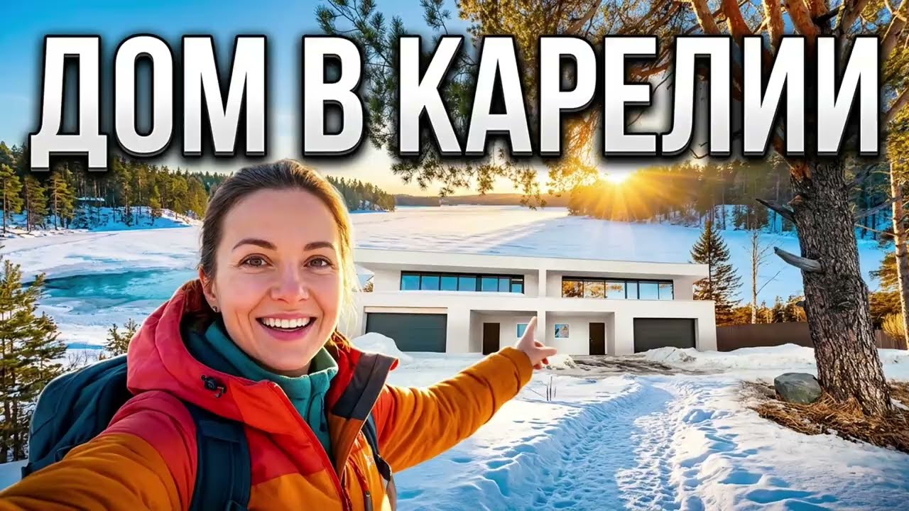 Дом в Карелии на берегу озера